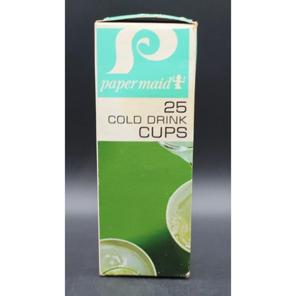 Vintage Dixie Cold Drink Cups Lot Paper Maid Party Set 9oz 16oz New & Opened